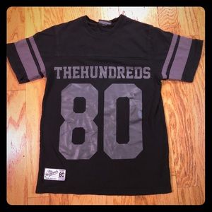 The Hundreds grey and black jersey styled shirt